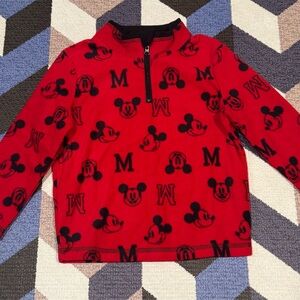 Disney Kids Red Mickey Mouse Pullover